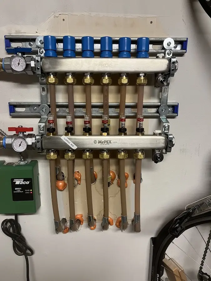 Plumber performing Leak Detection at a residential property in Richmond